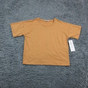 Threads 4 Thought Shirt Womens Medium Orange Crew Neck Short Sleeve Tee NWT